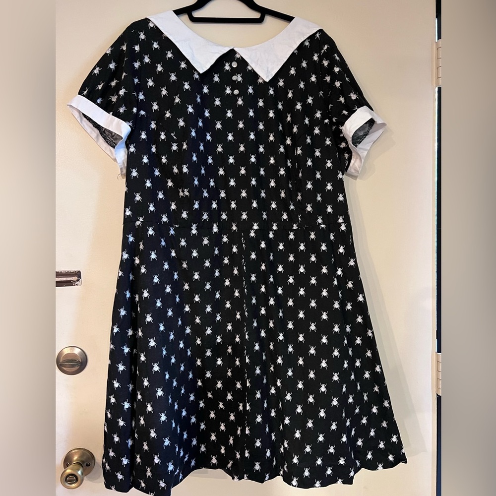 Modcloth 3x beetle babydoll dress